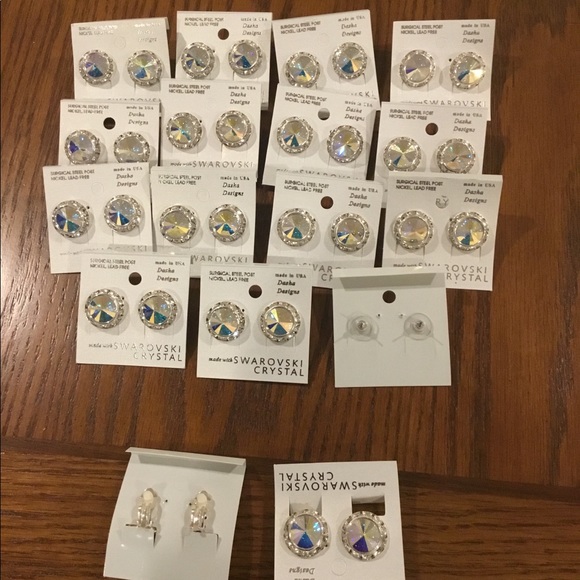 Dasha Design Swarovski earrings - Picture 2 of 3